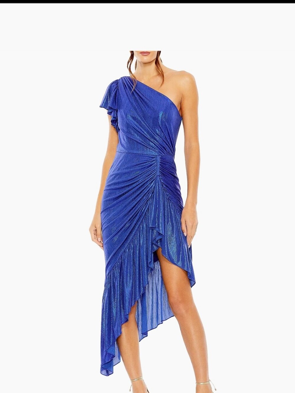 Mac Duggal"The Glamrous One Shoulder"Quite Luxury, Asymmetrical,cap sleeve,dress